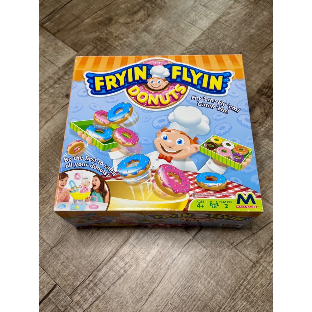 Maya Games Fryin Flyin Donuts Electronic Kids Action Board Game 2 Player Ages 4+